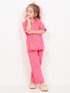 Imported Wash &Wear Rose Glow 2 Piece Set (Hot Pink)