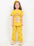 Frill Sleeves Look So Pretty Cotton Trouser Set (Mustard)