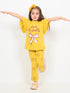 Frill Sleeves Look So Pretty Cotton Trouser Set (Mustard)
