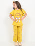 Frill Sleeves Look So Pretty Cotton Trouser Set (Mustard)