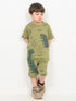Little Rex Play Cotton Short Set (Olive Green)