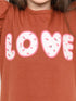 Frill Sleeves The Love Cotton Trouser Set (Terracotta)