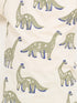Safari Dino Cotton Short Set (Cream & Olive)