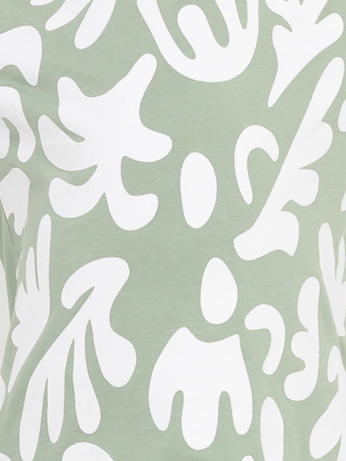 Summer Sage Cotton Short Set (Sage Green)