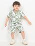 Summer Sage Cotton Short Set (Sage Green)