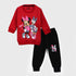 Fleece Minnie & Daffie Tracksuit (Red)