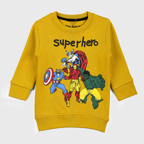 Fleece Superhero Tracksuit (Yellow)