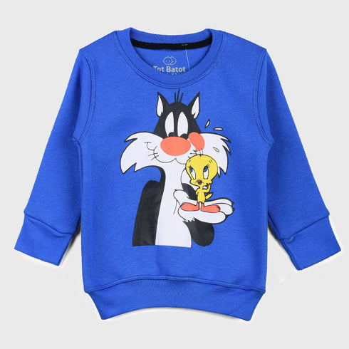Fleece Looney Tunes Tracksuit (Blue)
