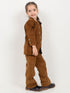 Imported Corduroy Majestic Co-ord Set (Brown)