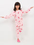 Flamingo Themed Fleece Suit (Baby Pink)