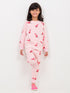 Flamingo Themed Fleece Suit (Baby Pink)