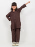 Imported Textured Mocha Co-ord Set (Mocha Brown)