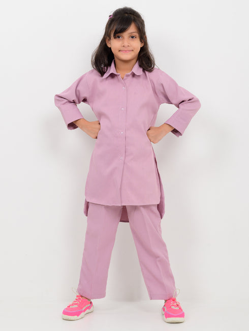 Imported Crinkle Orchid Co-ord Set (Lilac)