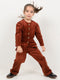 Imported Corduroy Majestic Co-ord Set (Maroon)