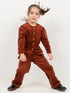 Imported Corduroy Majestic Co-ord Set (Maroon)