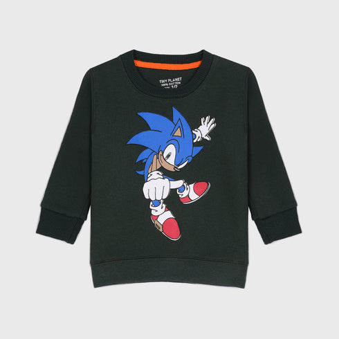 Sonic Fleece Tracksuit (Dark Green)