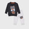 Bear Printed Fleece Tracksuit (Grey)