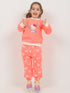 Kitty Cherry Cozy Fleece Suit (Peach Orange)