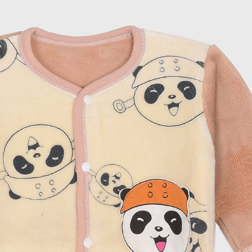 Imported 2-Piece Panda Printed Set (Brown)