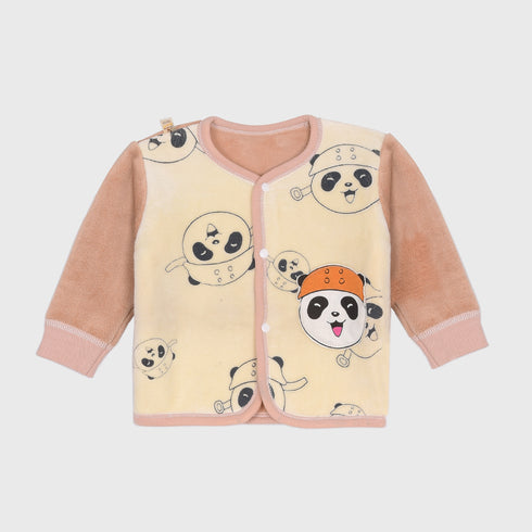 Imported 2-Piece Panda Printed Set (Brown)