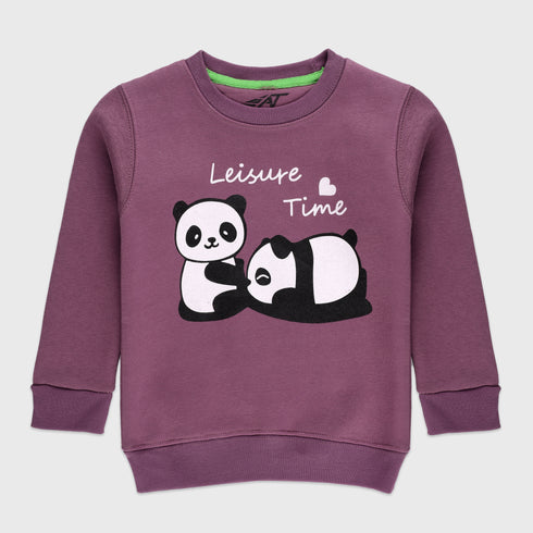 Lazy Panda Fleece Tracksuit (Mauve)