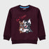 Fleece Tom & Jerry Sweatshirt (Maroon)