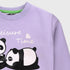 Lazy Panda Fleece Tracksuit (Light Purple)