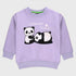 Lazy Panda Fleece Tracksuit (Light Purple)