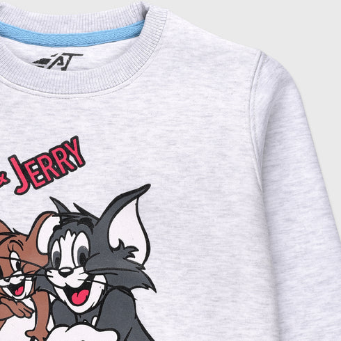 Tom & Jerry Fleece Tracksuit (Light Grey)