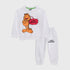 Angry Garfield Fleece Tracksuit (White)