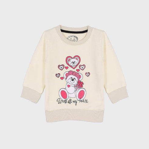 With All My Heart Fleece Tracksuit (Cream)