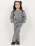Imported Cotton Classic Striped 2 Piece Set (Black & White)