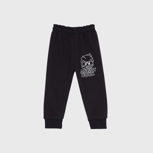 Angry Duck Fleece Tracksuit (Black)