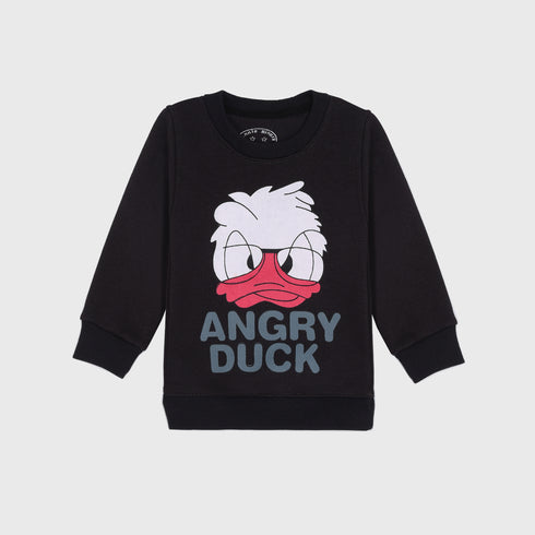 Angry Duck Fleece Tracksuit (Black)