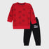 Tom & Jerry All-Over Printed Fleece Tracksuit (Red)