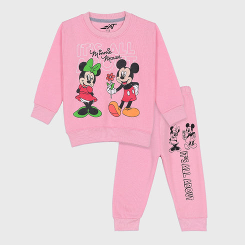 Minni Mouse Fleece Tracksuit (Pink)