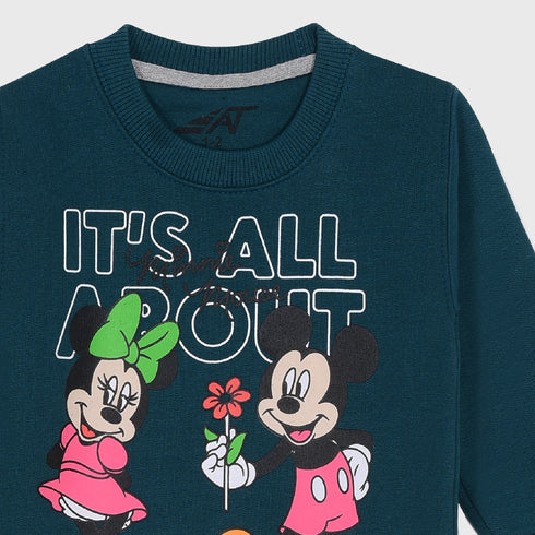 Minnie Mouse Fleece Tracksuit (Green)