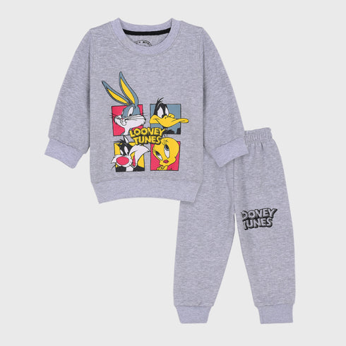 Looney Tunes Fleece Tracksuit (Grey)
