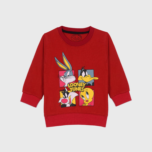 Loony Tunes Fleece Tracksuit (Red)