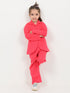 Imported Textured Wash & Wear 2 Piece Set (Fuchsia Pink)