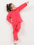 Imported Textured Wash & Wear 2 Piece Set (Fuchsia Pink)