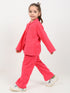 Imported Textured Wash & Wear 2 Piece Set (Fuchsia Pink)