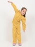 Imported Textured Wash & Wear Classic Ruffle 2 Piece Set (Mustard)