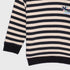 Hooded Stripes Fleece Sweatshirt (Black)
