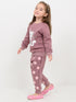 Blooming Kitty Fleece Suit (Dusty Mauve)