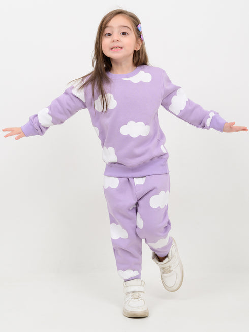 Dreamy Cloud Fleece Suit (Lilac)