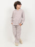 Imported Textured Wash & Wear 2 Piece Set (Cream)