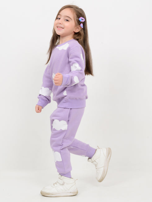 Dreamy Cloud Fleece Suit (Lilac)