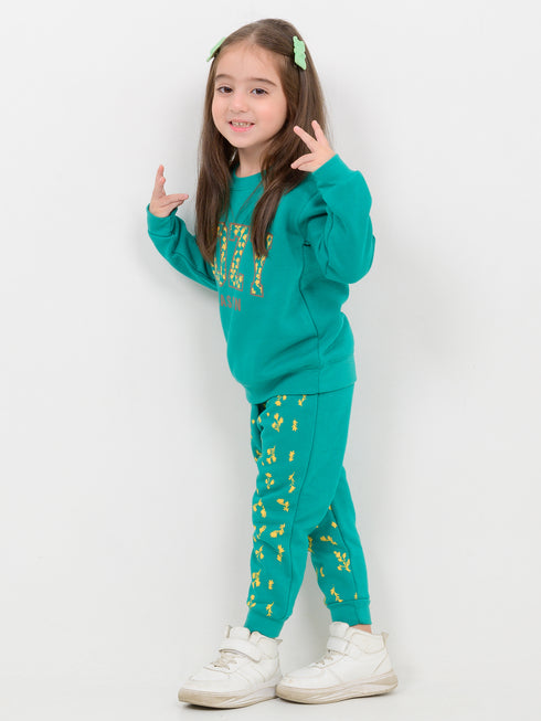 Cozy Season Fleece Suit (Greenish Teal)