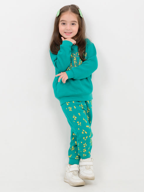 Cozy Season Fleece Suit (Greenish Teal)